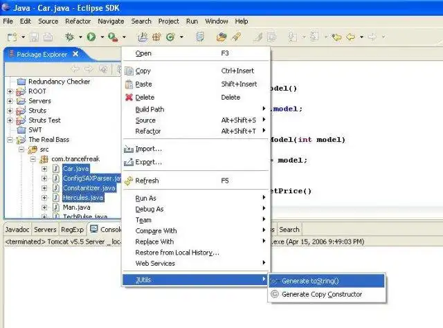 Descargue la herramienta web o la aplicación web JUtils ToString Generator