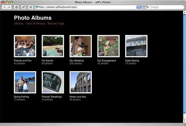 Download web tool or web app JuxtaPhoto: PHP Photo Album