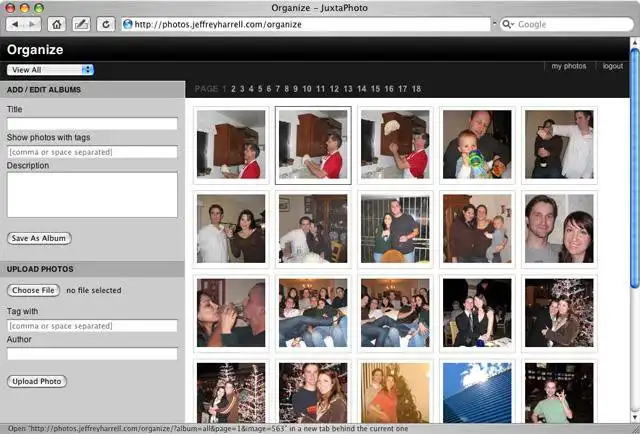 Download web tool or web app JuxtaPhoto: PHP Photo Album