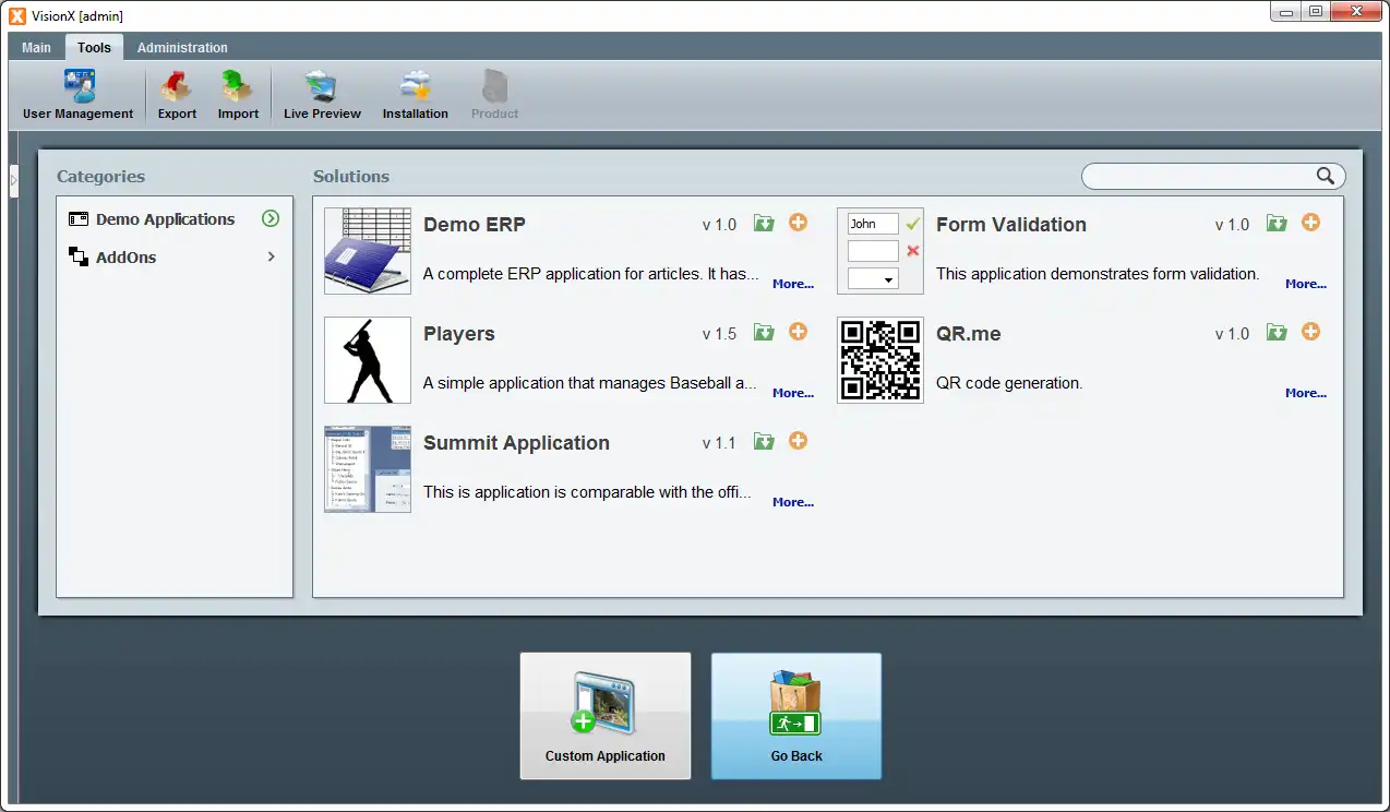 Télécharger l'outil Web ou l'application Web JVx - Enterprise Application Framework