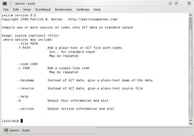 Mag-download ng web tool o web app jwiicm - Java Wii Code Manager