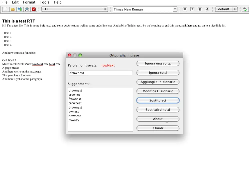 Scarica lo strumento web o l'app web JWordProcessor - Java RTF Editor