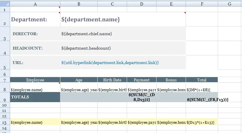 Download web tool or web app jXLS