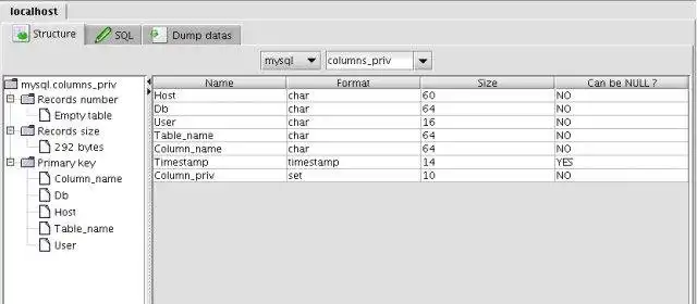 Descărcați instrumentul web sau aplicația web Jxtray - Java Database Explorer