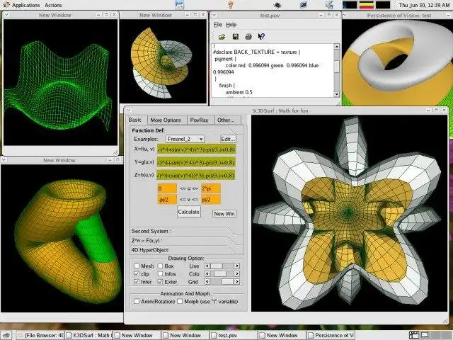 下载网络工具或网络应用程序 K3DSurf