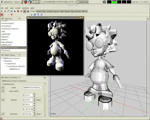 Завантажте веб-інструмент або веб-програму K-3D для роботи в Linux онлайн