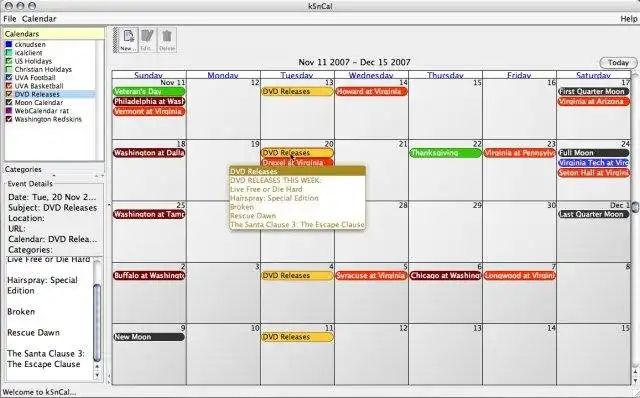 Download web tool or web app k5n Desktop Calendar