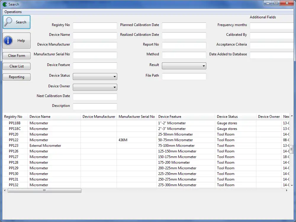 Download web tool or web app Kalibro for Calibration  Maintenance