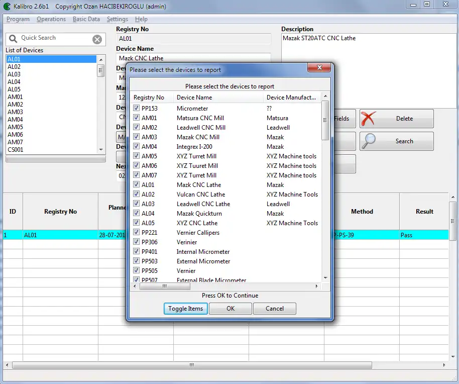 Mag-download ng web tool o web app na Kalibro para sa Pagpapanatili ng Calibration