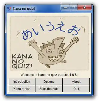 Download web tool or web app Kana no Quiz to run in Linux online