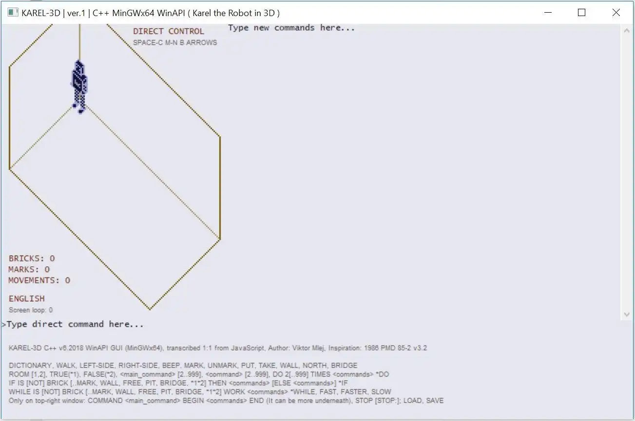 Download web tool or web app KAREL 3D C++  ( Karel the Robot in 3D )