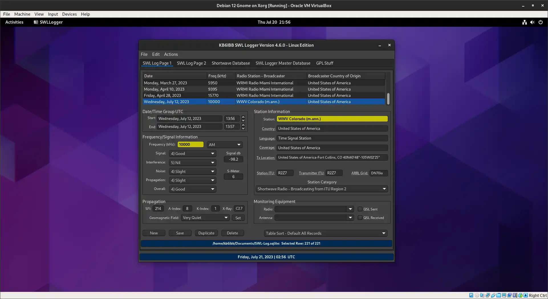 Laden Sie das Webtool oder die Web-App KB6IBB SWL Logger herunter