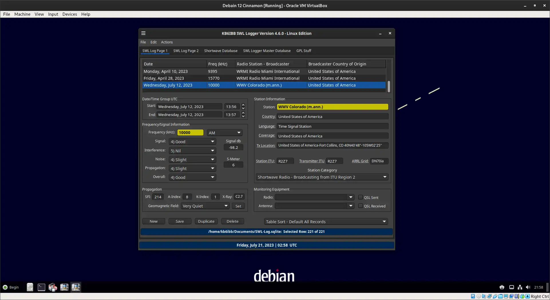 Laden Sie das Webtool oder die Web-App KB6IBB SWL Logger herunter