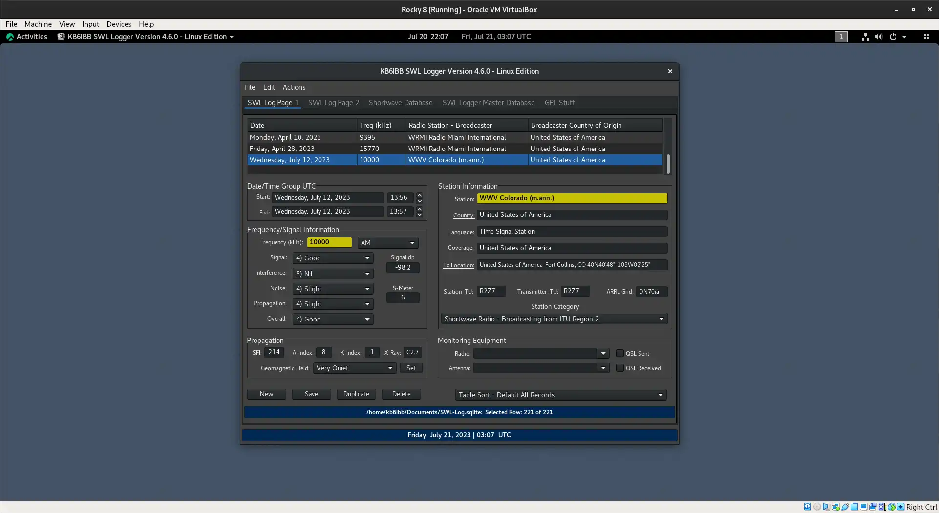 Laden Sie das Webtool oder die Web-App KB6IBB SWL Logger herunter