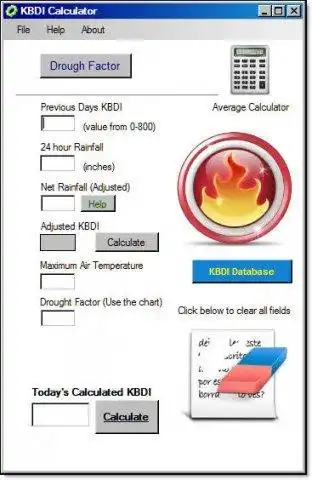 قم بتنزيل أداة الويب أو تطبيق الويب KBDI Calculator