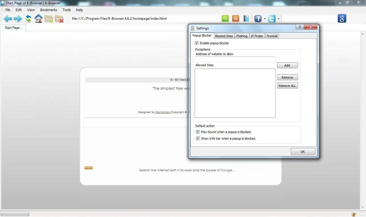 Download web tool or web app k-browser