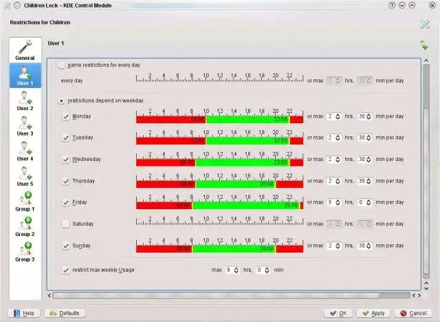 Download web tool or web app KChildlock