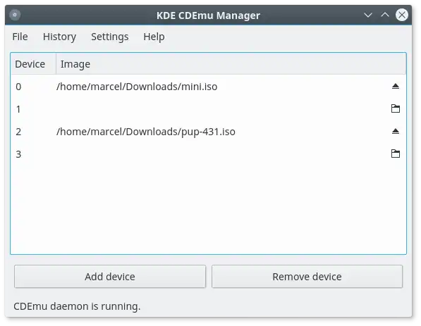 Tải xuống công cụ web hoặc ứng dụng web KDE CDEmu Manager