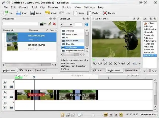 웹 도구 또는 웹 앱 다운로드 Kdenlive - KDE 비선형 비디오 편집기