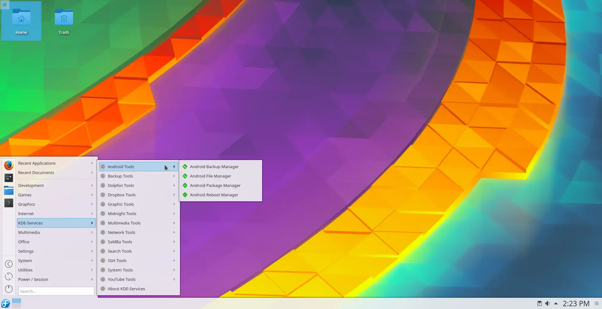 Download web tool or web app KDE-Services