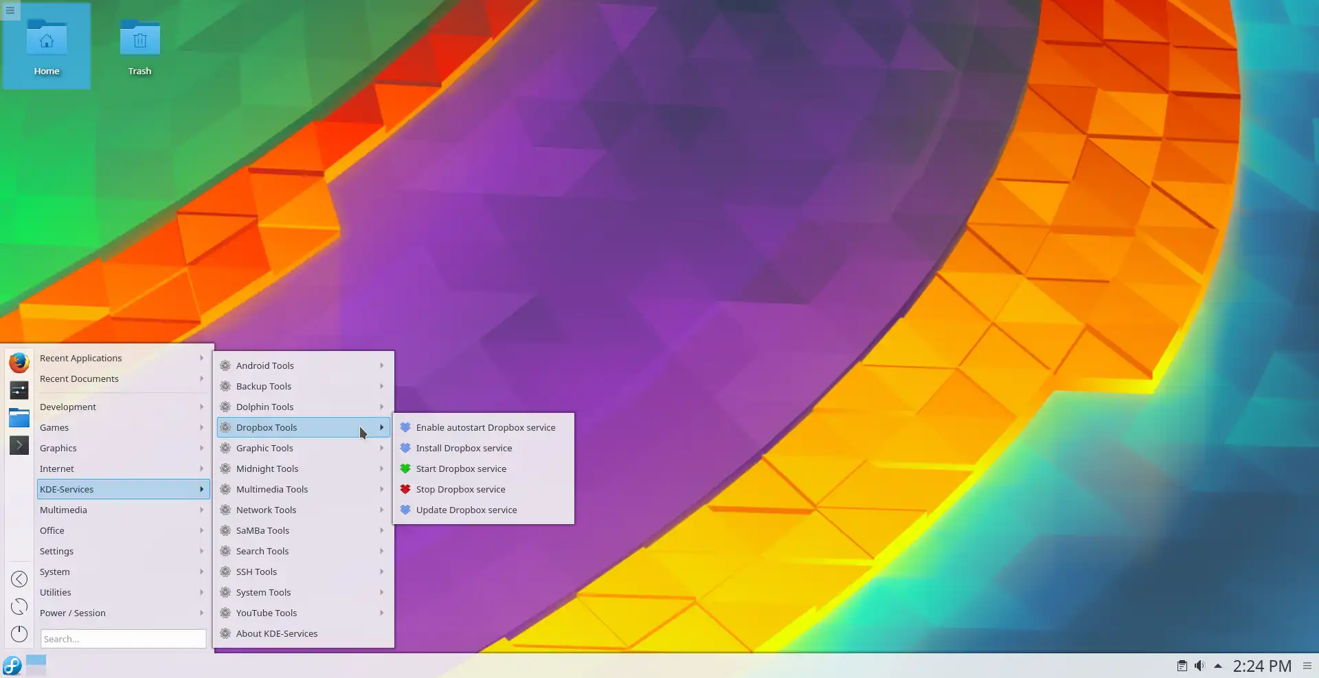 Download web tool or web app KDE-Services