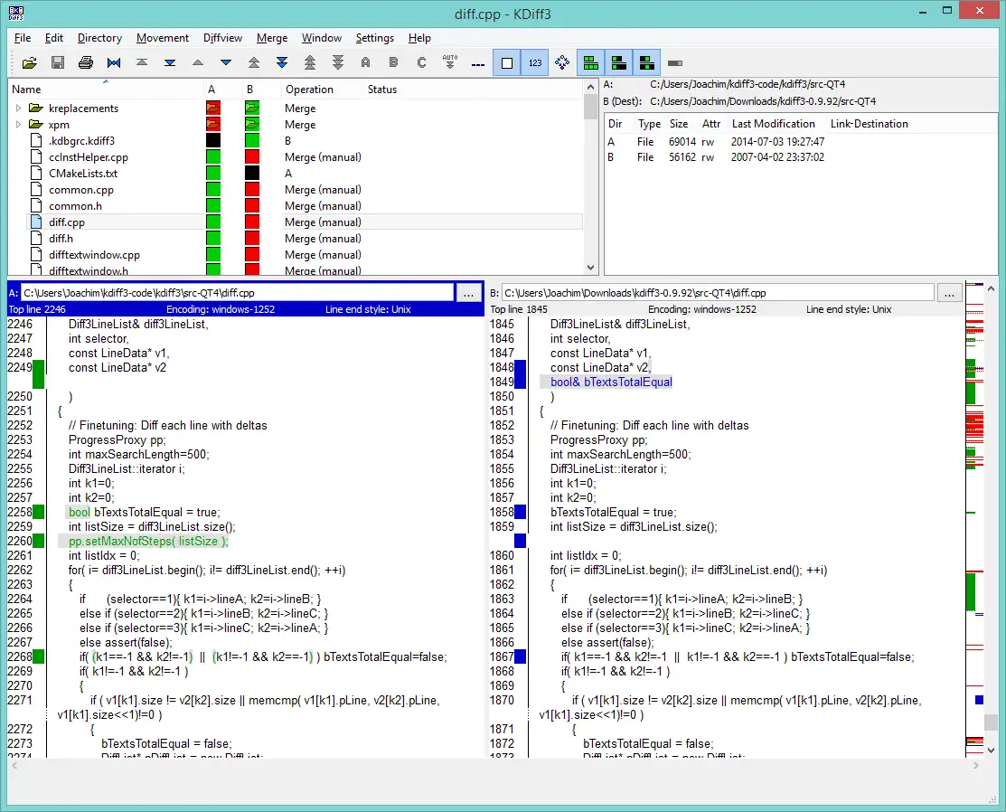 Download webtool of webapp KDiff3