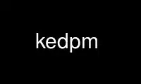 เรียกใช้ kedpm ในผู้ให้บริการโฮสต์ฟรีของ OnWorks ผ่าน Ubuntu Online, Fedora Online, โปรแกรมจำลองออนไลน์ของ Windows หรือโปรแกรมจำลองออนไลน์ของ MAC OS