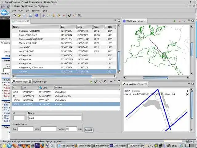 Загрузите веб-инструмент или веб-приложение Kelpie Flight Planner для Flightgear для работы в Linux онлайн