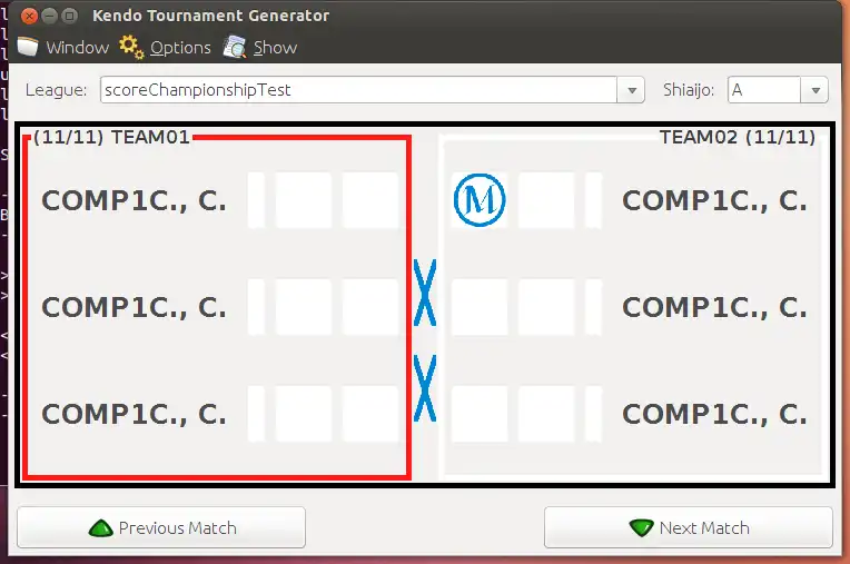 Download web tool or web app Kendo Tournament Generator