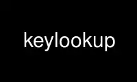 Voer keylookup uit in de gratis hostingprovider van OnWorks via Ubuntu Online, Fedora Online, Windows online emulator of MAC OS online emulator