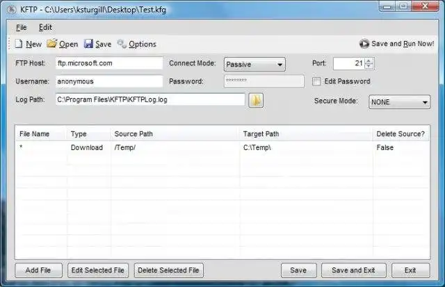 Download web tool or web app KFTP