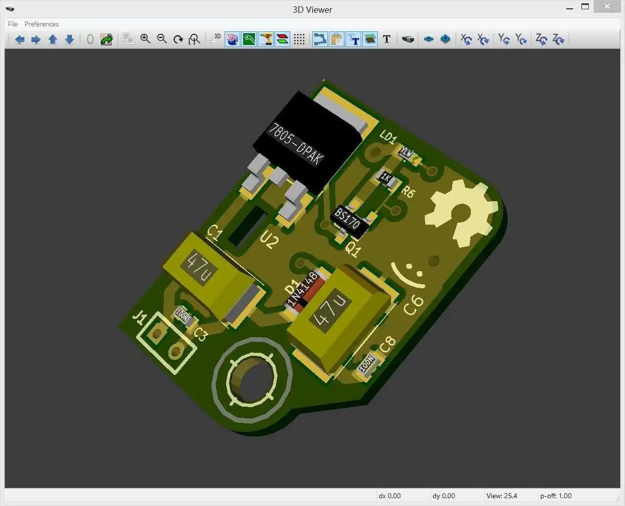 웹 도구 또는 웹 앱 kicad 3D 렌더링 다운로드