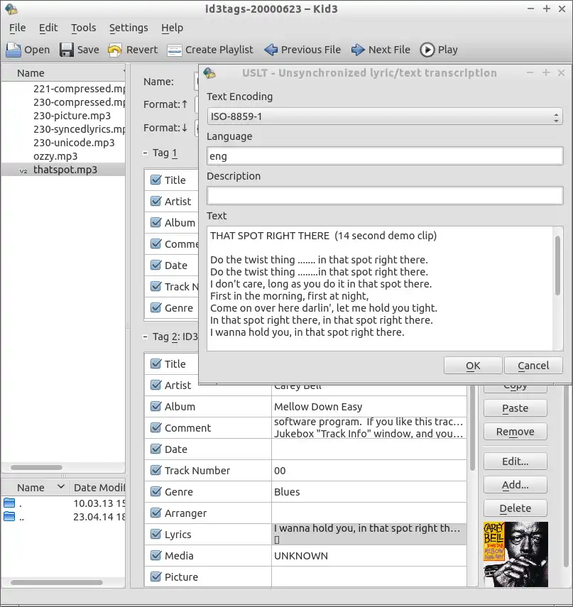 Download web tool or web app Kid3 Tag Editor