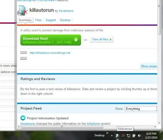 Download web tool or web app KillAutorun