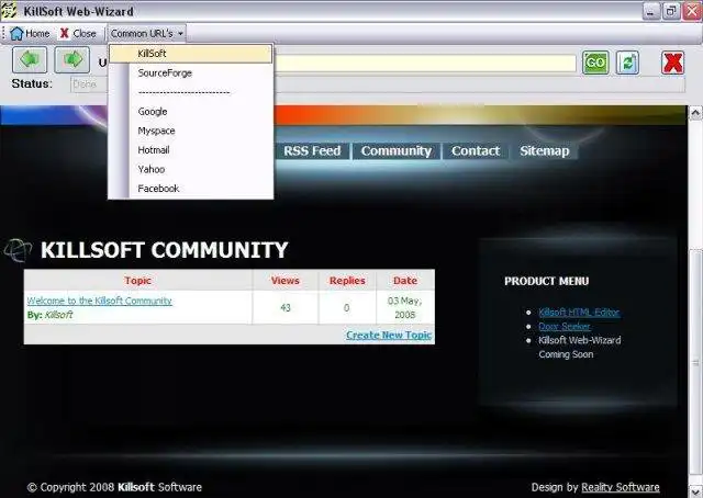 Download web tool or web app Killsoft Web-Wizard