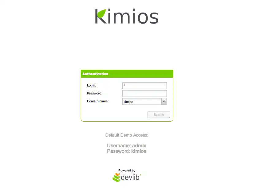 Web ツールまたは Web アプリ Kimios をダウンロードする