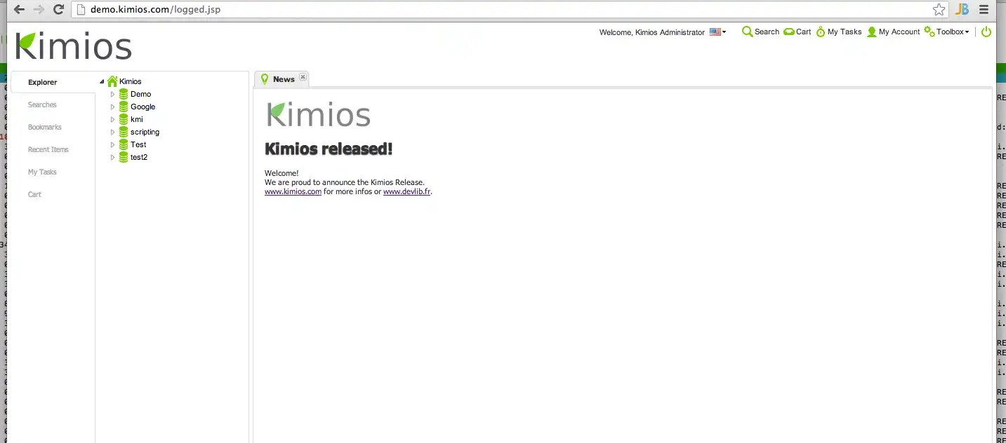 Завантажте веб-інструмент або веб-програму Kimios
