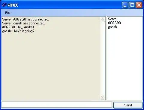 Download web tool or web app KINEC Is Not Encrypted Chat