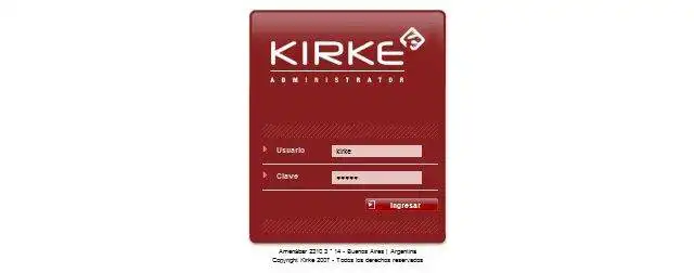 Download web tool or web app KIRKE-admin