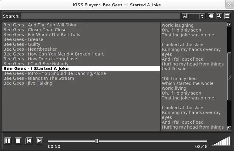Download web tool or web app KISS Player