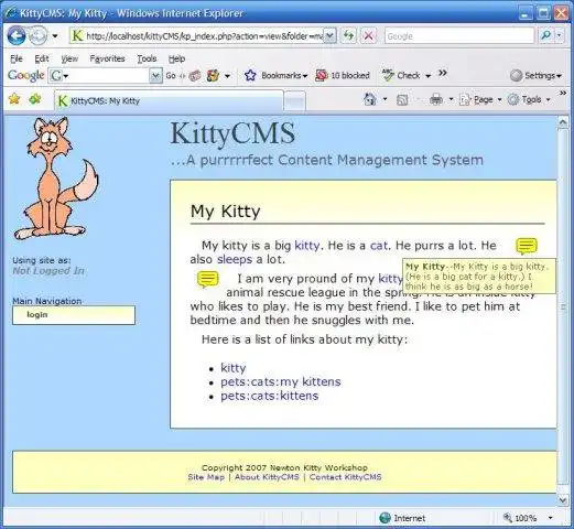 Download web tool or web app KittyCMS