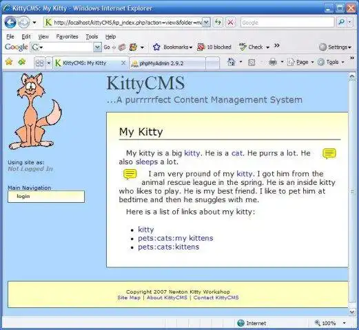 Download web tool or web app KittyCMS