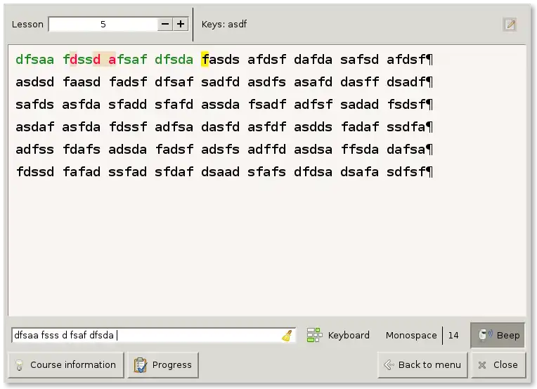 Descargar herramienta web o aplicación web Klavaro Touch Typing Tutor