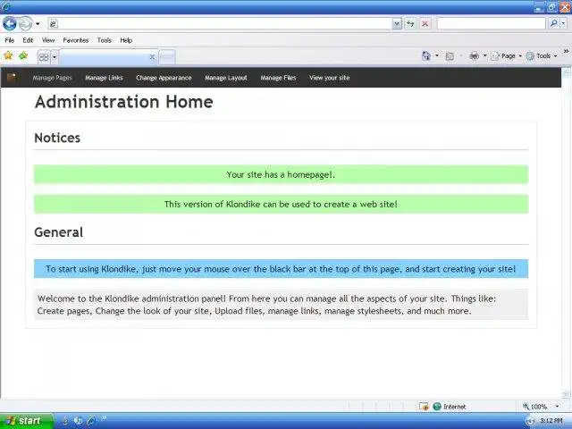 Download web tool or web app Klondike CMS