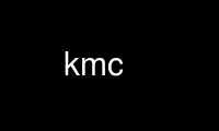 Run kmc in OnWorks free hosting provider over Ubuntu Online, Fedora Online, Windows online emulator or MAC OS online emulator