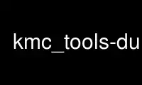 Run kmc_tools-dump in OnWorks free hosting provider over Ubuntu Online, Fedora Online, Windows online emulator or MAC OS online emulator