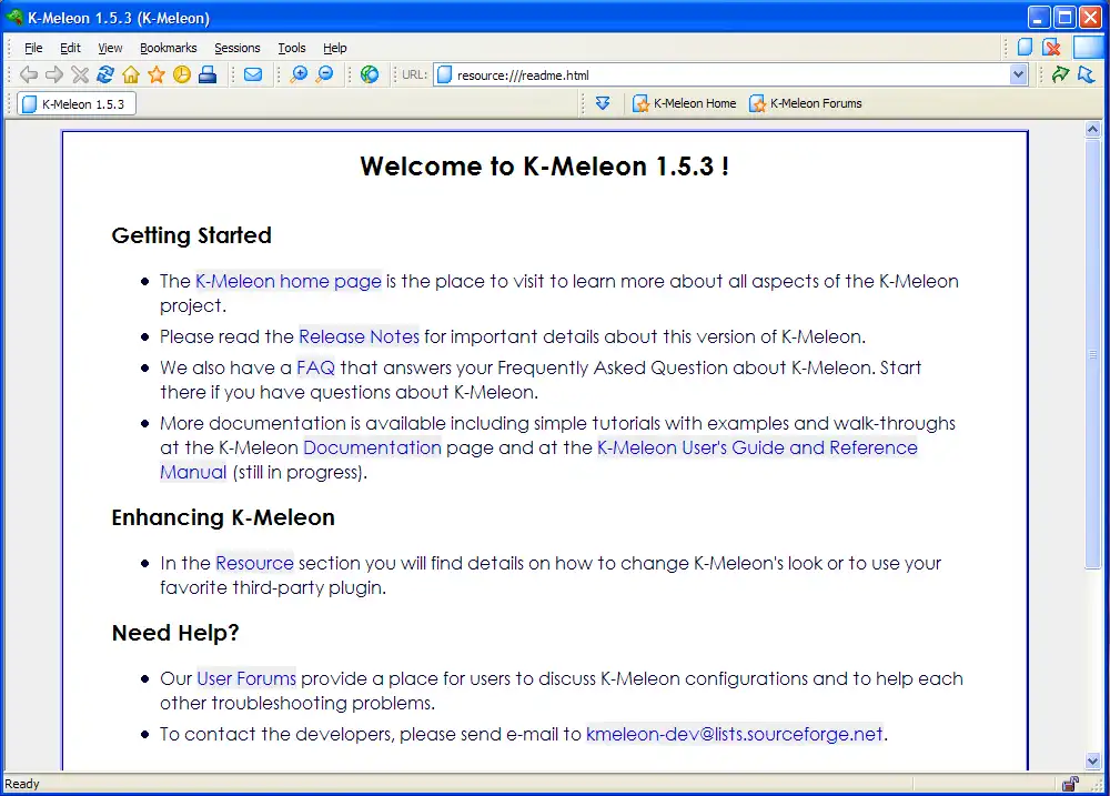 Download web tool or web app K-Meleon