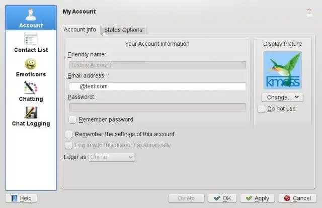 Download web tool or web app KMess - Live Messenger client for KDE