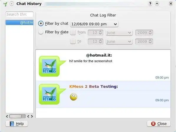 Download web tool or web app KMess - Live Messenger client for KDE