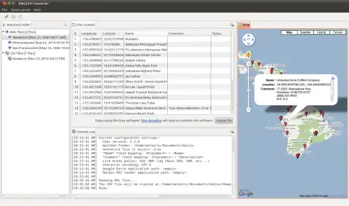 Descargue la herramienta web o la aplicación web KMLCSV Converter